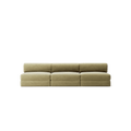 LUNA - 3 Seater Lounge - Corduroy Lime