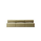 LUNA - 3 Seater Lounge - Corduroy Lime