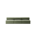 LUNA - 3 Seater Lounge - Corduroy Moss Green