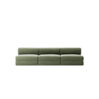 LUNA - 3 Seater Lounge - Corduroy Moss Green
