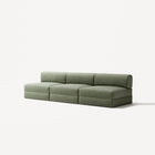 LUNA - 3 Seater Lounge - Corduroy Moss Green