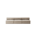 LUNA - 3 Seater Lounge - Corduroy Pale Beige