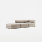 LUNA - 2 Seat with open end - Left - Corduroy Pale Beige