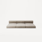LUNA - 3 Seater Lounge - Corduroy Pale Beige