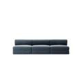 LUNA - 3 Seater Lounge - Corduroy Dark Blue