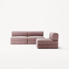 LUNA - 3 Seater Lounge - Corduroy Soft Pink
