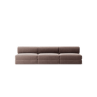 LUNA - 3 Seater Lounge - Corduroy Warm Brown