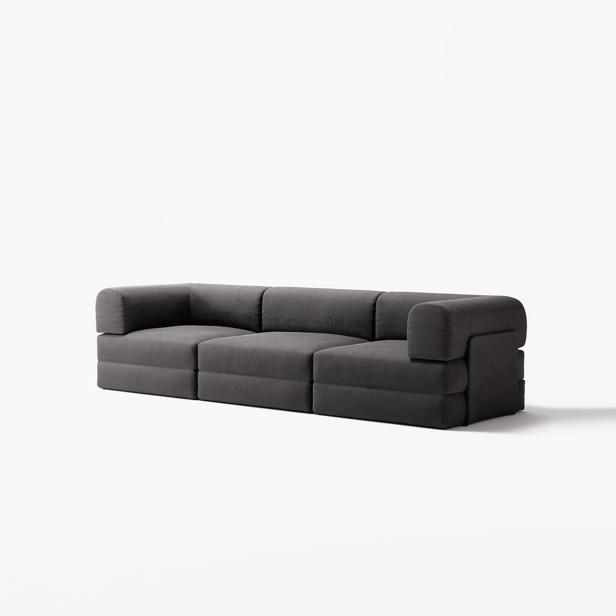 LUNA - 3 Seat - Corduroy Charcoal