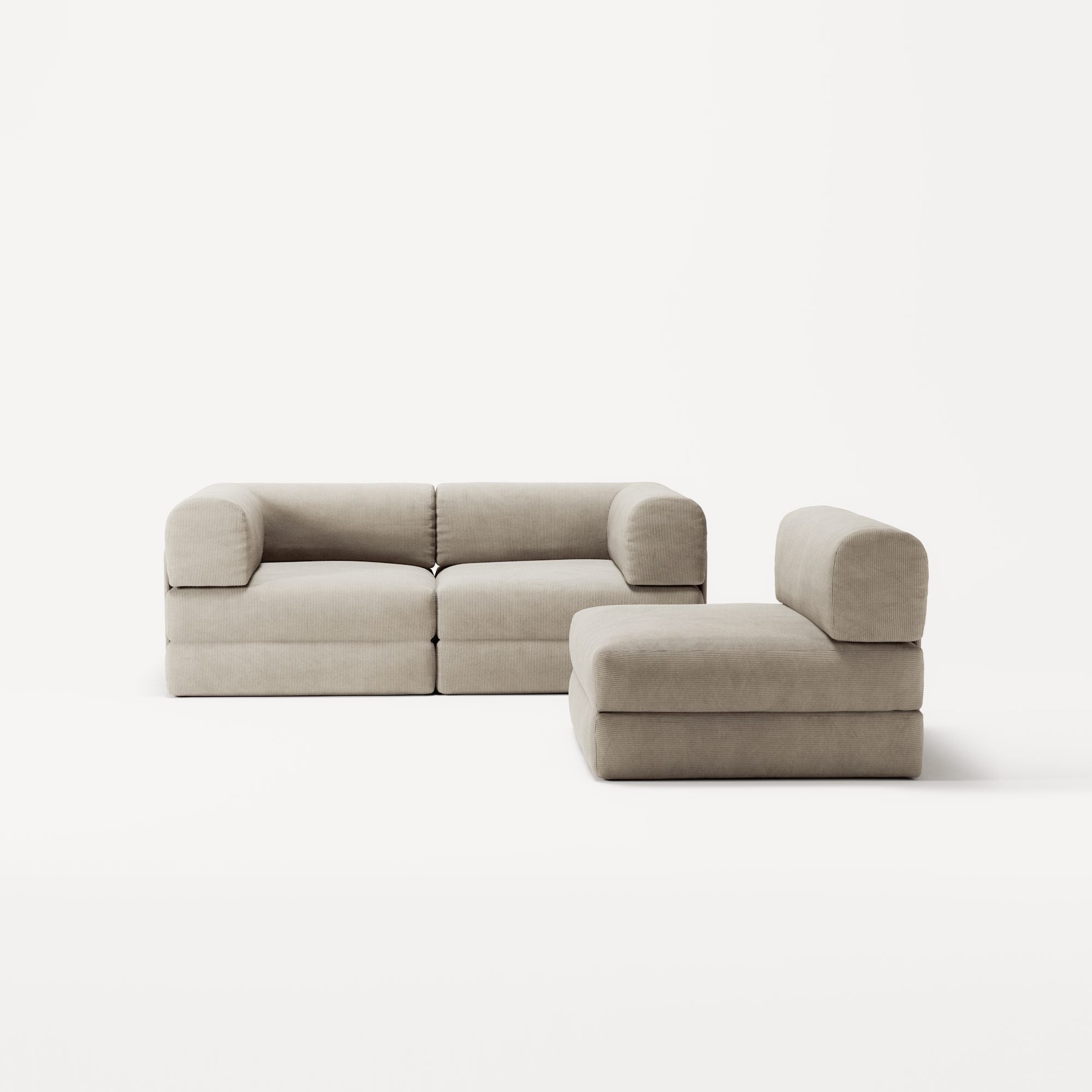 LUNA - 3 Seat - Corduroy Off-White