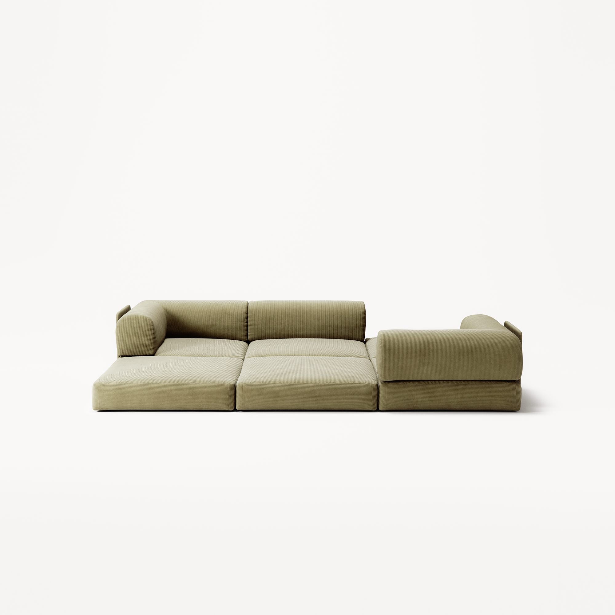LUNA - 3 Seat - Corduroy Lime