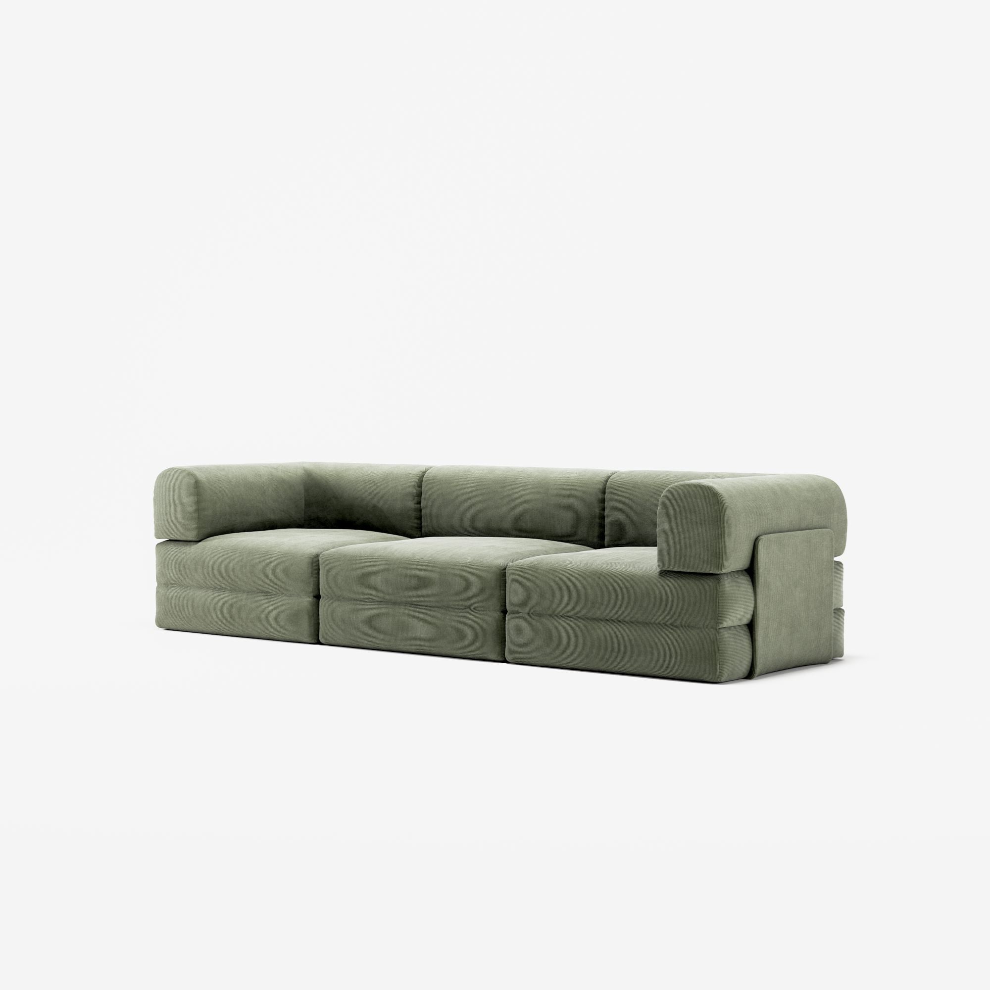 LUNA - 3 Seat - Corduroy Moss Green