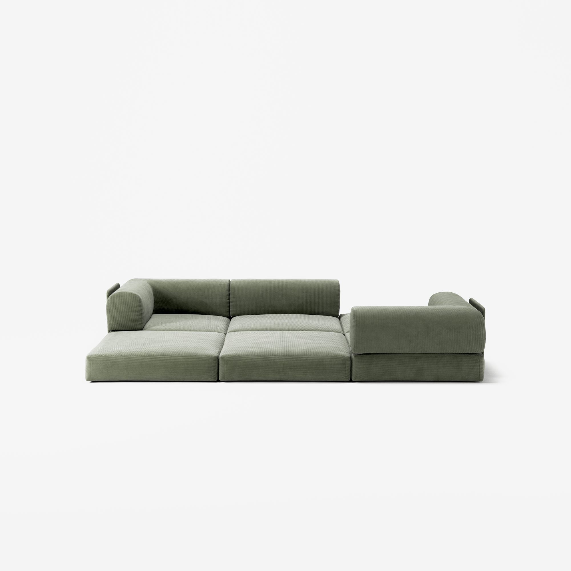 LUNA - 3 Seat - Corduroy Moss Green