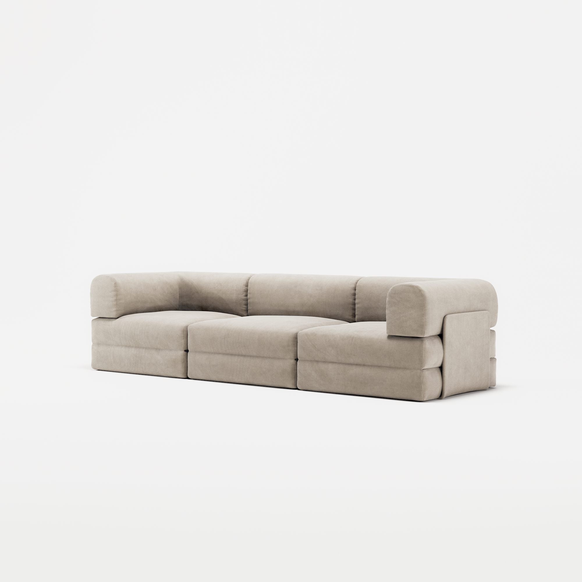 LUNA - 3 Seat - Corduroy Pale Beige