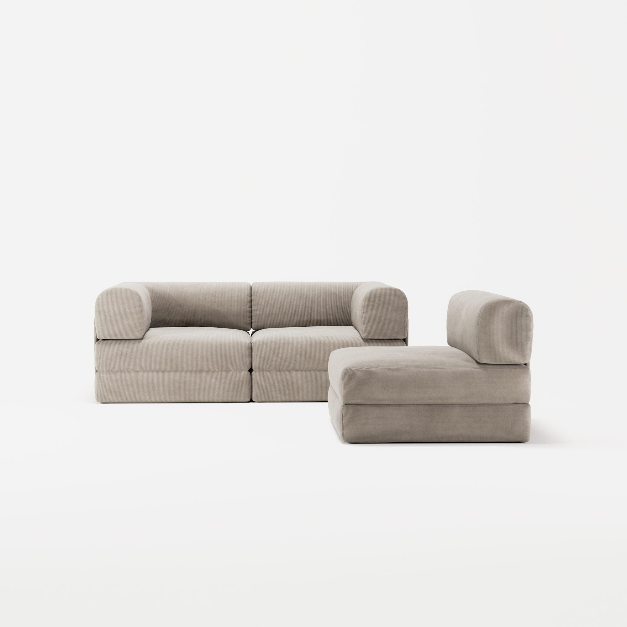 LUNA - 3 Seat - Corduroy Pale Beige