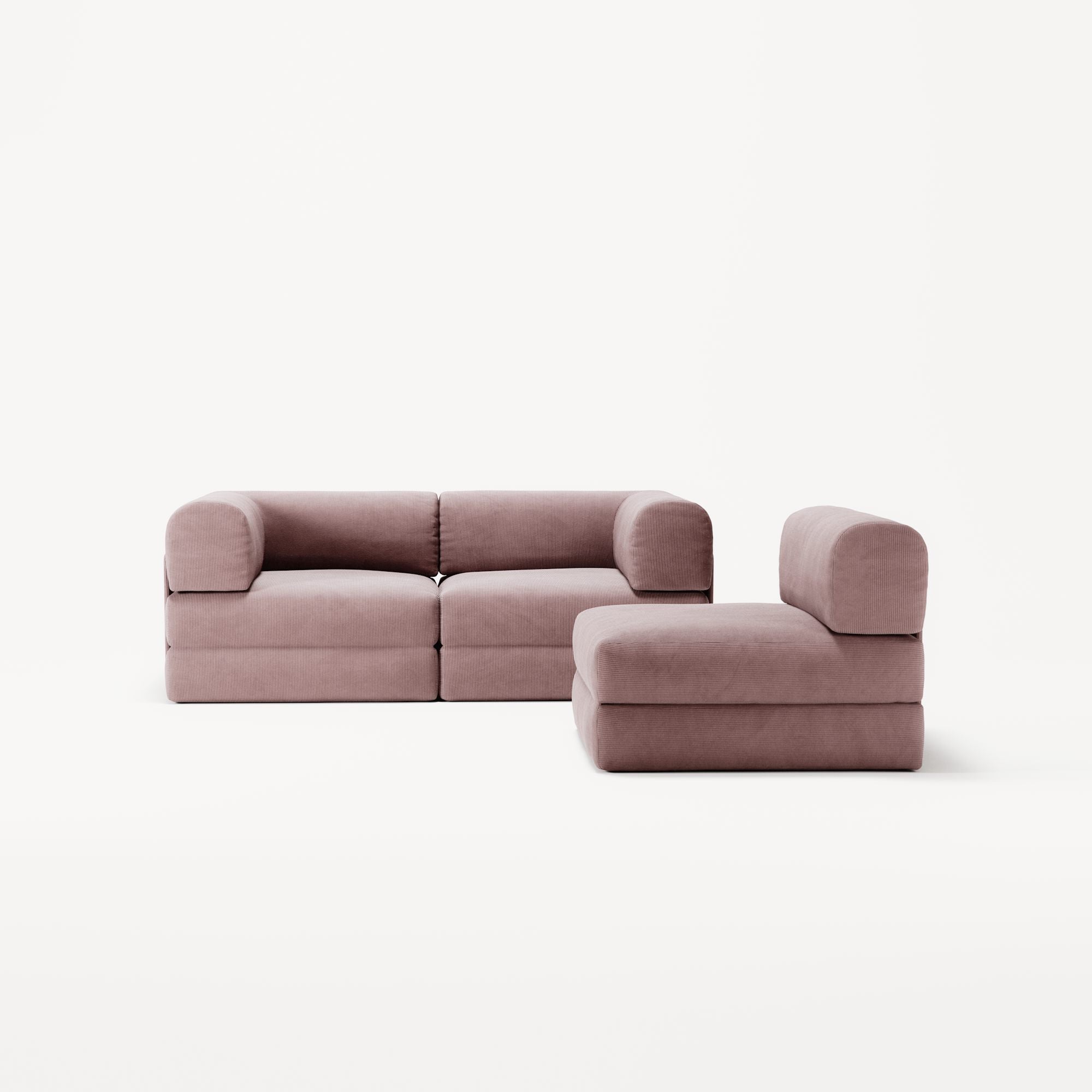 LUNA - 3 Seat - Corduroy Soft Pink