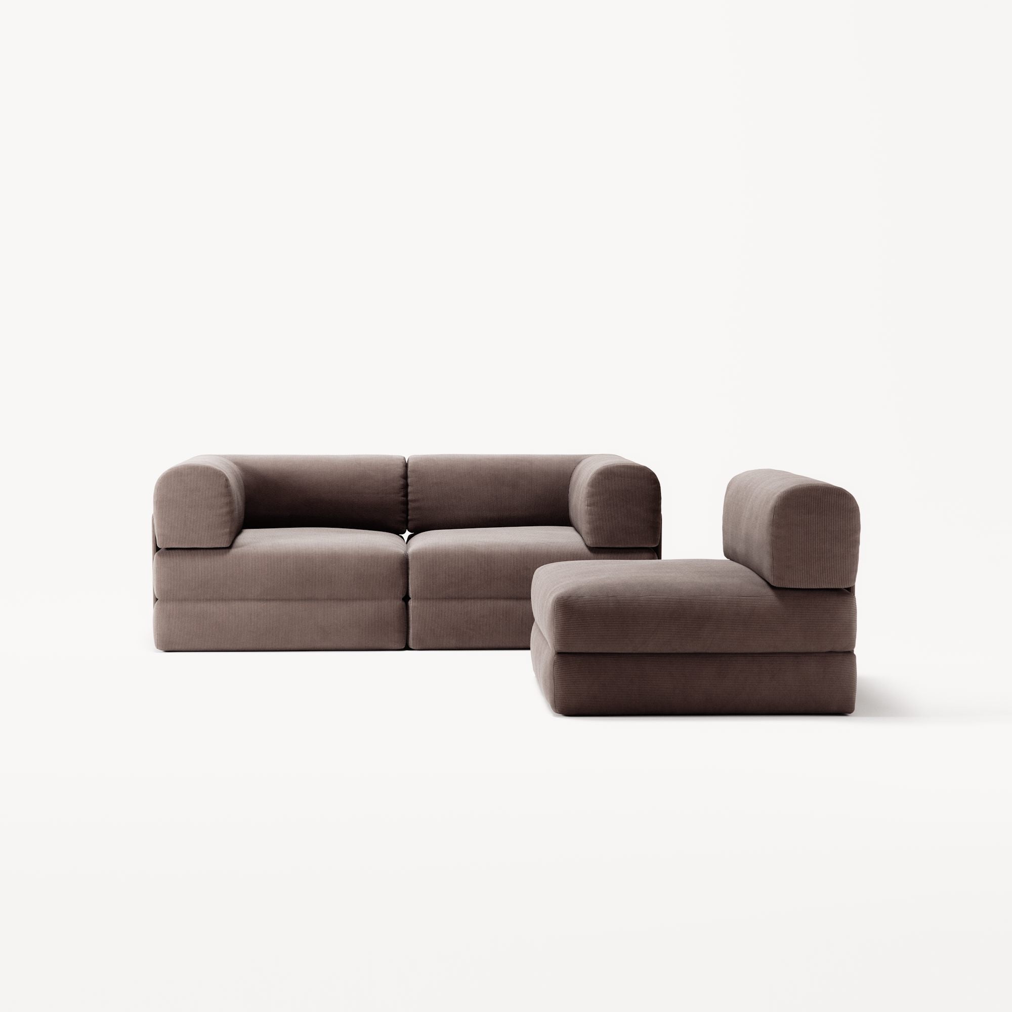 LUNA - 3 Seat - Corduroy Warm Brown
