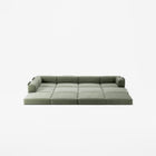 LUNA - 5 Seat corner with open end - Left - Corduroy Moss Green
