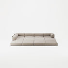 LUNA - 5 Seat corner with open end - Left - Corduroy Pale Beige