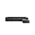 LUNA - 5 Seat corner with open end - Right - Corduroy Charcoal