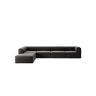 LUNA - 5 Seat corner with open end - Left - Corduroy Charcoal