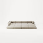 LUNA - 5 Seat corner with open end - Left - Corduroy Off-White