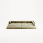 LUNA - 5 Seat corner with open end - Right - Corduroy Lime