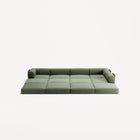 LUNA - 5 Seat corner with open end - Right - Corduroy Moss Green