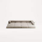 LUNA - 5 Seat corner with open end - Right - Corduroy Pale Beige