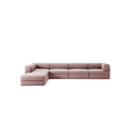 LUNA - 5 Seat corner with open end - Left - Corduroy Soft Pink