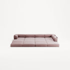 LUNA - 5 Seat corner with open end - Right - Corduroy Soft Pink