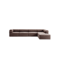 LUNA - 5 Seat corner with open end - Right - Corduroy Warm Brown