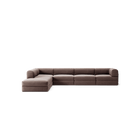 LUNA - 5 Seat corner with open end - Left - Corduroy Warm Brown