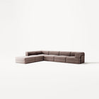 LUNA - 5 Seat corner with open end - Left - Corduroy Warm Brown