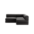 LUNA - 2 Seat Corner - Right - Corduroy Charcoal