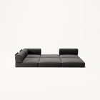 LUNA - 2 Seat Corner - Left - Corduroy Charcoal