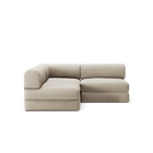 LUNA - 2 Seat Corner - Left - Corduroy Off-White