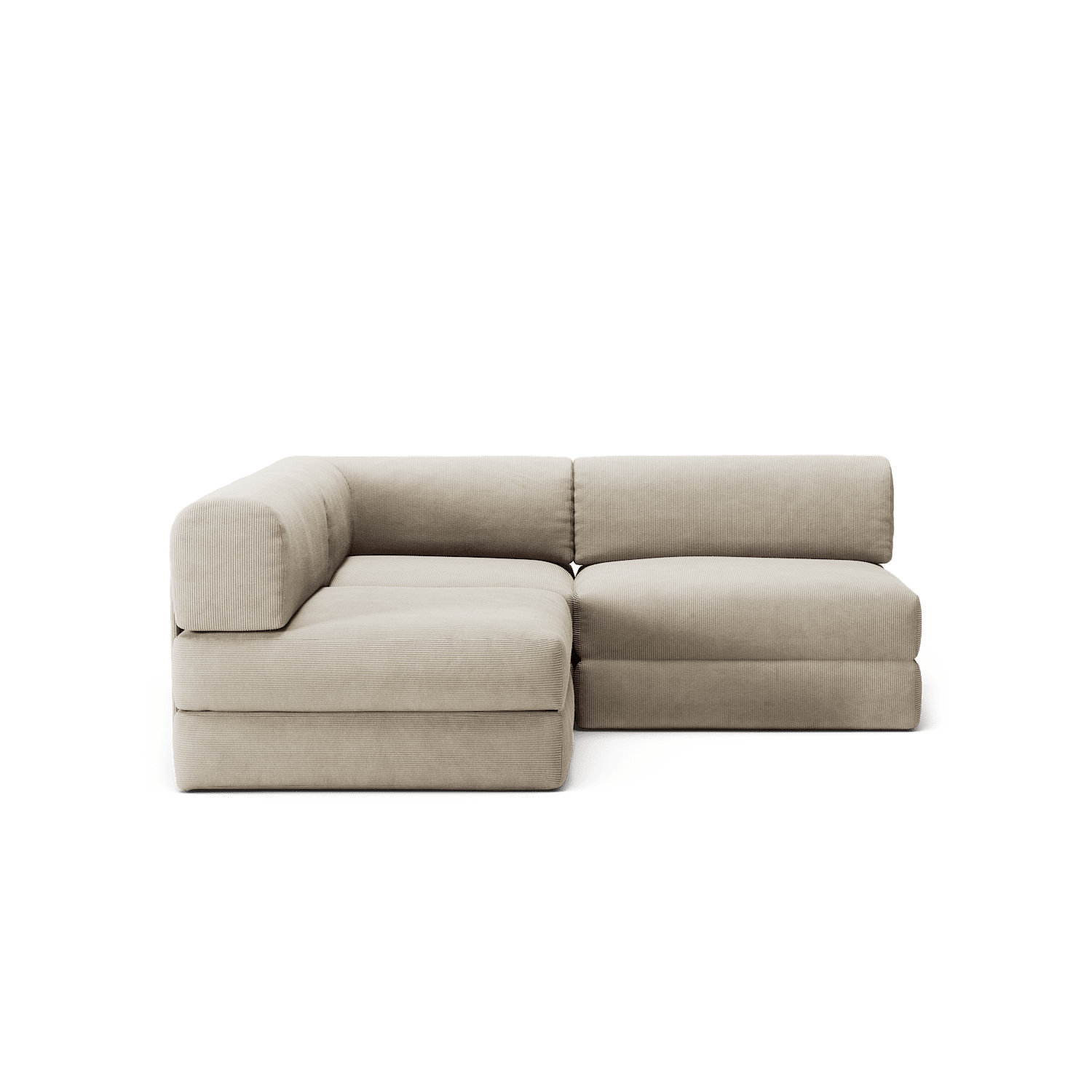 LUNA - 2 Seat Corner - Left - Corduroy Off-White
