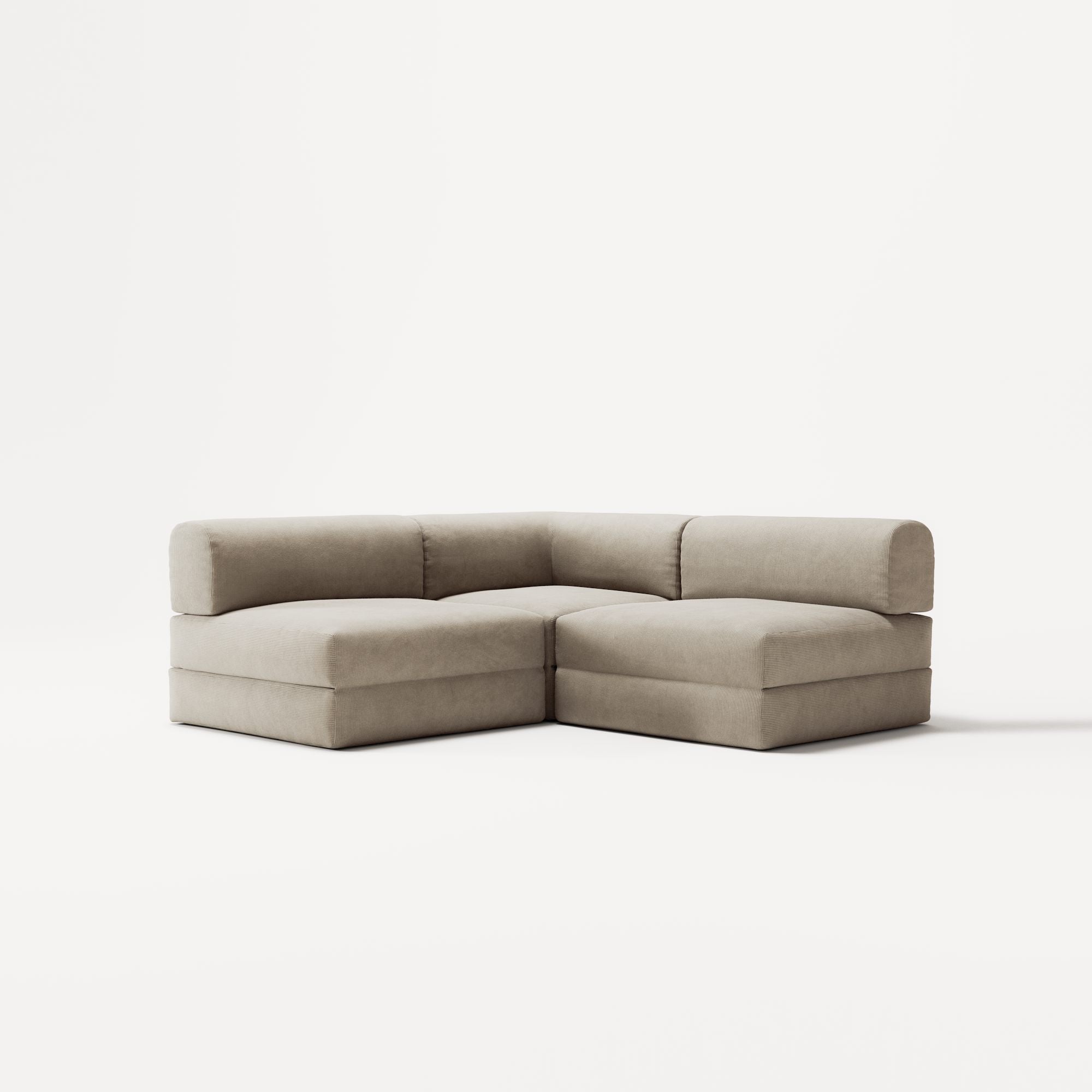 LUNA - 2 Seat Corner - Left - Corduroy Off-White