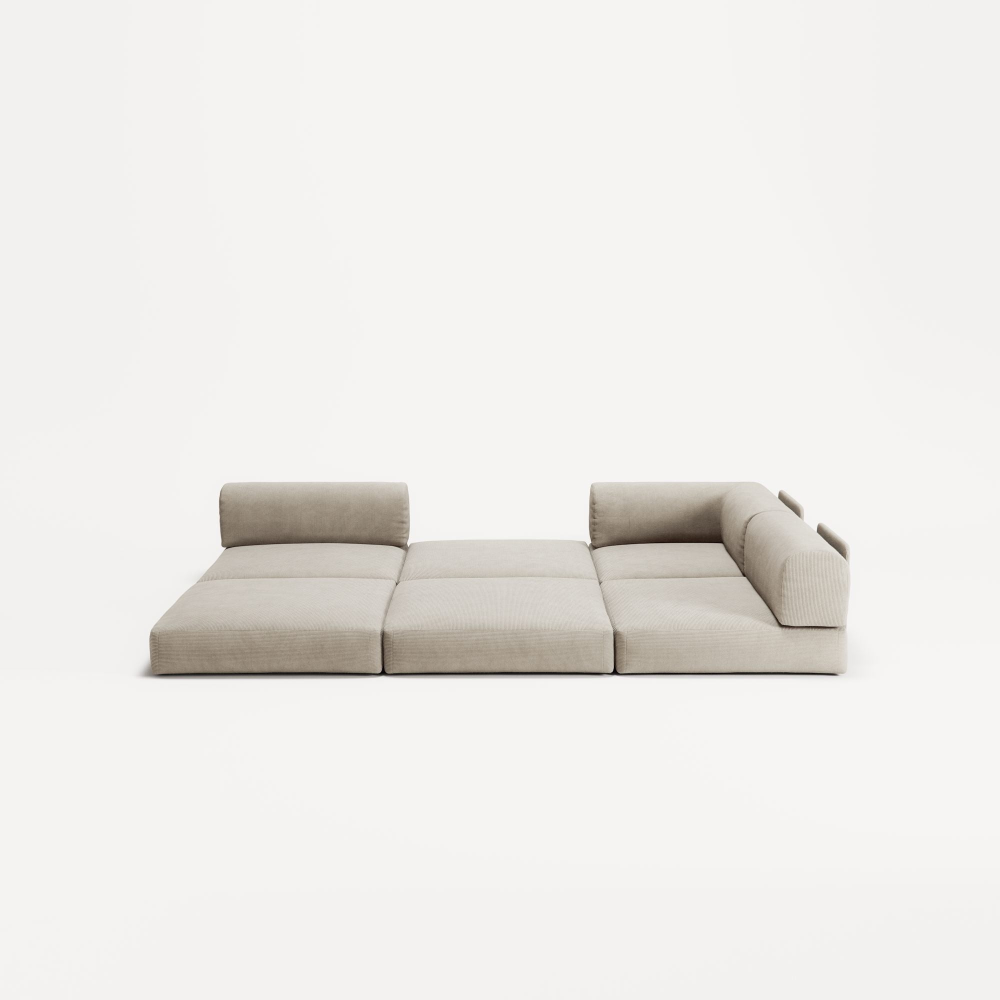 LUNA - 2 Seat Corner - Right - Corduroy Off-White