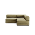 LUNA - 2 Seat Corner - Right - Corduroy Lime