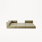 LUNA - 2 Seat Corner - Left - Corduroy Lime