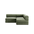 LUNA - 2 Seat Corner - Right - Corduroy Moss Green