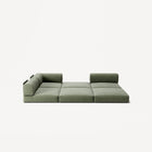 LUNA - 2 Seat Corner - Left - Corduroy Moss Green