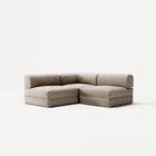 LUNA - 2 Seat Corner - Left - Corduroy Pale Beige