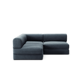 LUNA - 2 Seat Corner - Left - Corduroy Dark Blue