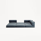 LUNA - 2 Seat Corner - Right - Corduroy Dark Blue