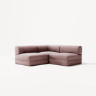 LUNA - 2 Seat Corner - Left - Corduroy Soft Pink