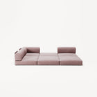 LUNA - 2 Seat Corner - Left - Corduroy Soft Pink