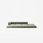 LUNA - 3 Seat with open end - Right - Corduroy Moss Green