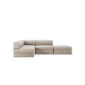 LUNA - 3 Seat with open end - Right - Corduroy Pale Beige